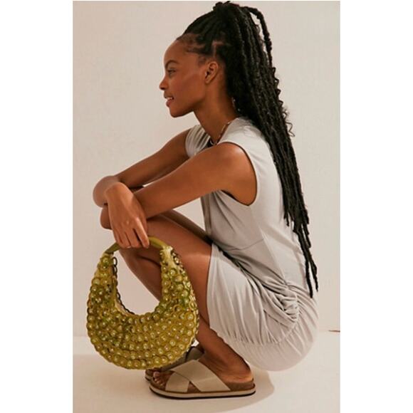 Free People Beach NWT Jacinta Mini Dress in Frost Bitten Combo, Size Medium - Picture 2 of 11